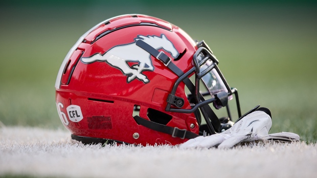 Calgary Stampeders helmet, Brent Just/Getty Images Calgary Stampeders helmet