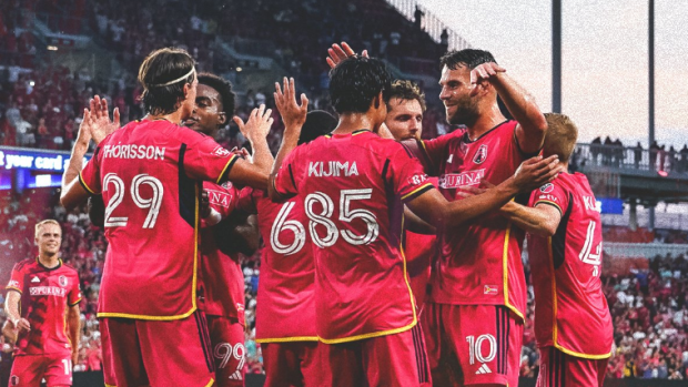 St. Louis City SC celebrates, St. Louis City SC on X St. Louis City SC celebrates