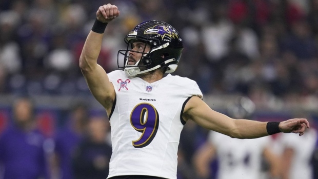 Justin Tucker, The Canadian Press Justin Tucker