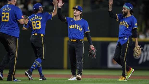 Canzone’s two-run single helps Mariners beat Guardians 7-2 to get back to .500 Article Image 0, The Canadian Press Canzone’s two-run single helps Mariners beat Guardians 7-2 to get back to .500 Article Image 0