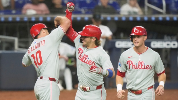 Bryson Stott J.T. Realmuto Max Kepler, The Canadian Press Bryson Stott J.T. Realmuto Max Kepler