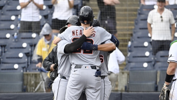 Detroit Tigers celebrate, The Canadian Press Detroit Tigers celebrate