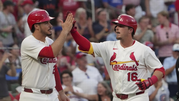 St. Louis Cardinals celebrate, The Canadian Press St. Louis Cardinals celebrate