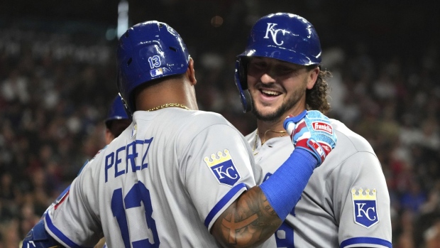 Salvador Perez and Vinnie Pasquantino, The Canadian Press Salvador Perez and Vinnie Pasquantino