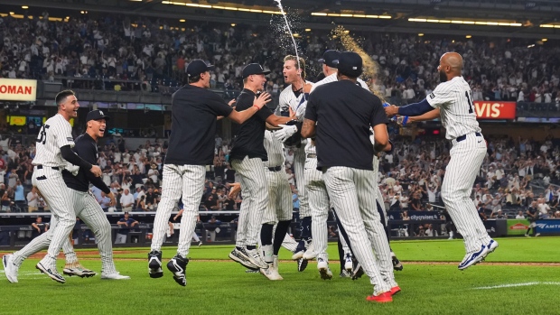 New York Yankees Celebrate, The Canadian Press New York Yankees Celebrate