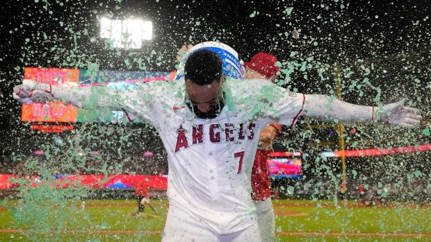 Los Angeles Angels' Jo Adell 