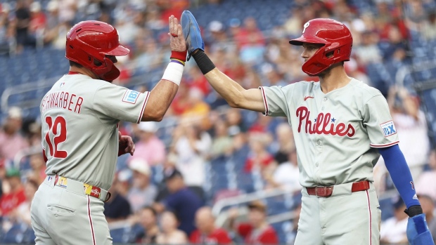 Kyle Schwarber and Trea Turner