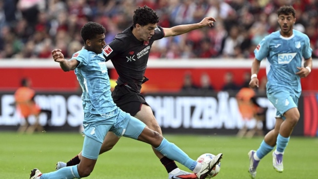Leverkusen's Ibrahim Maza and Hoffenheim's Bernardo, The Canadian Press Leverkusen's Ibrahim Maza and Hoffenheim's Bernardo