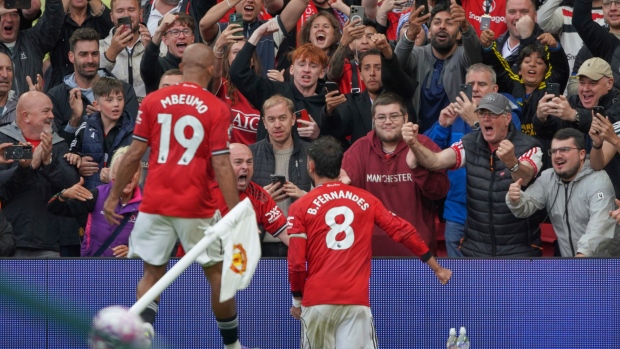 Manchester United's Bruno Fernandes, The Canadian Press Manchester United's Bruno Fernandes