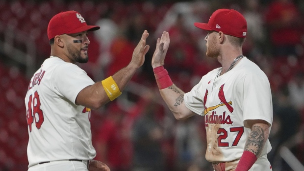 St. Louis Cardinals celebrate, The Canadian Press St. Louis Cardinals celebrate