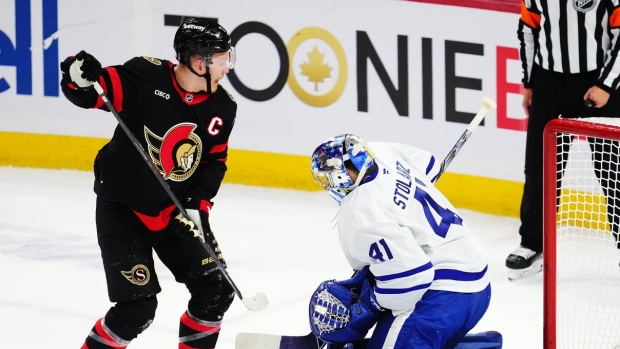 Bradky Tkachuk and Anthony Stolarz, The Canadian Press Bradky Tkachuk and Anthony Stolarz