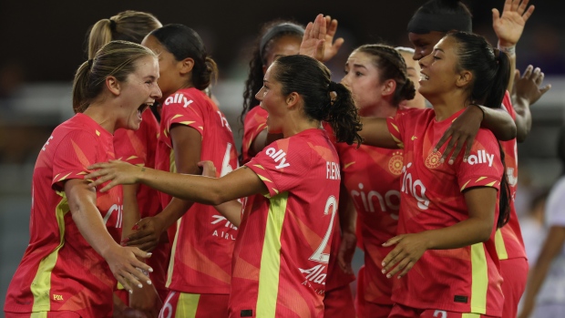Portland Thorns celebrate