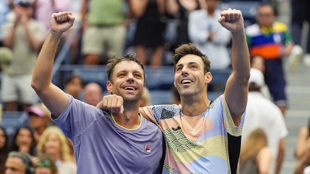 Marcel Granollers and Horacio Zeballos, The Canadian Press Marcel Granollers and Horacio Zeballos